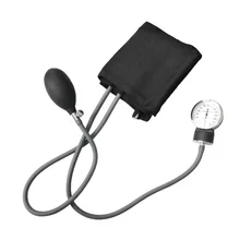 Aneroid Sphygmomanometer urządzenie pomiarowe użytku domowego ciśnienie krwi instrukcja zegarki miernik bransoleta mankiet narzędzie tonometr dla dorosłych z torbą tanie tanio standard PVC+copper+cotton 00-1