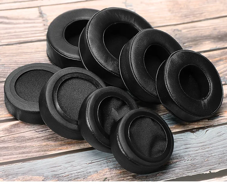 General Sheepskin Leather 65mm 70mm 110mm Replacement Memory Foam Earpads for Sony for Audio Technica all Headphones Ear Pads