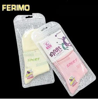 

100pcs Clear Plastic Zipper Ziplock Bag with Hang Hole Zip Lock Reclosable Cell Mobile Phone Case Transparent Packaging bag