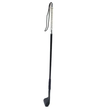 22.5 inch Real Riding Crop BDSM Bondage Slave Flogger Leather Spanking Paddle Sex Product For Couples Black Horse Whip 4