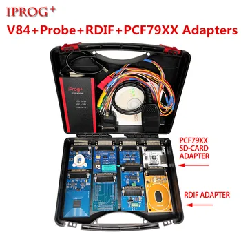 Newest V84 V83 Iprog+ Pro with Probe Adapters For in-circuit ECU Programmer & Mileage Correction + Airbag Reset +IMMO+EEPROM