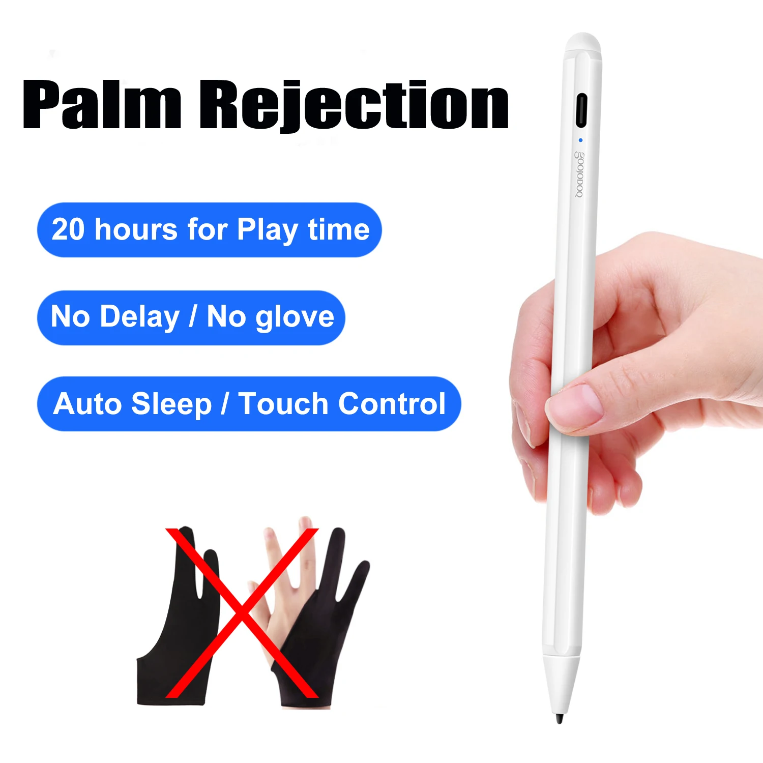 Pаспродажа GOOJODOQ ручка для iPad Pro 11 карандаш для iPad Pro 12,9 9,7 2018 для iPad Air 3 2019 Mini 5 стилус для Apple Pencil 2