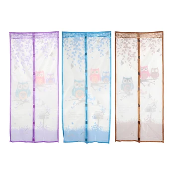 

Tulle Door Screen Window Screens Magnetic Curtains Automatic Closing Anti Mosquito Net Owl Curtain For Kitchen Door Screens