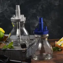 QMJHVX портативный маленький дорожный алюминиевый сплав стекло кальян силиконовый шланг кальян наргиле аксессуары