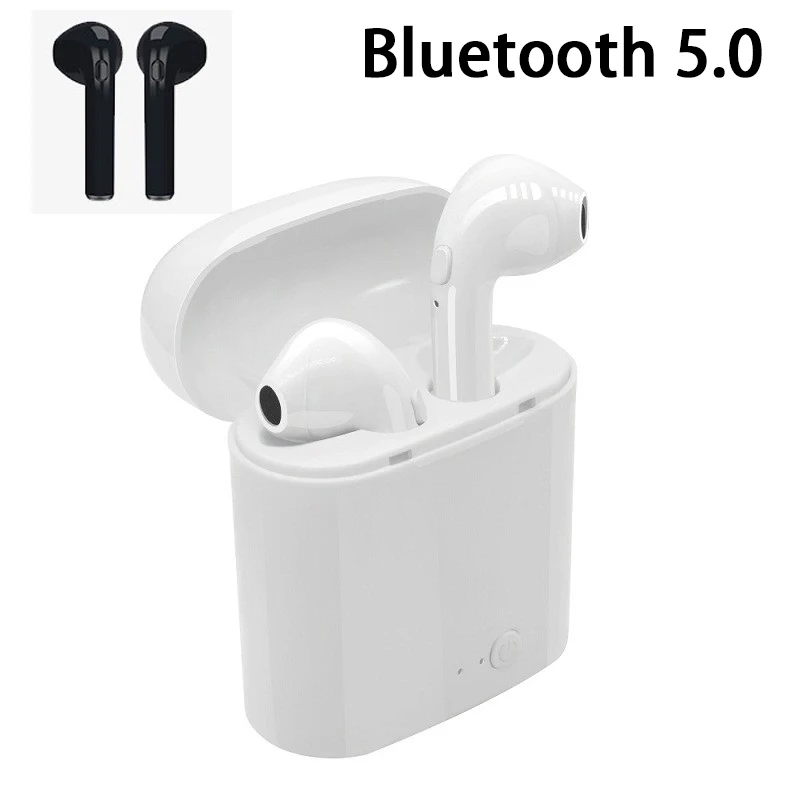 

Mini Bluetooth Earphone 5.0 i7 TWS Wireless Earbuds for Iphone X XR XS Samsung S8 S9 Note 10 Plus Xiaomi Huawei Phone Headphones
