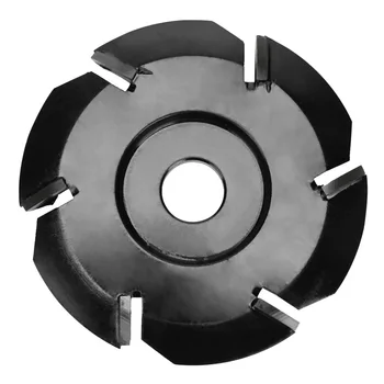 

90mm Woodworking Polishing Carpentry Carving Disc Cutting Abrasive Tool Milling Cutter Edge 6 Teeth Alloy Steel Shaping Wheel