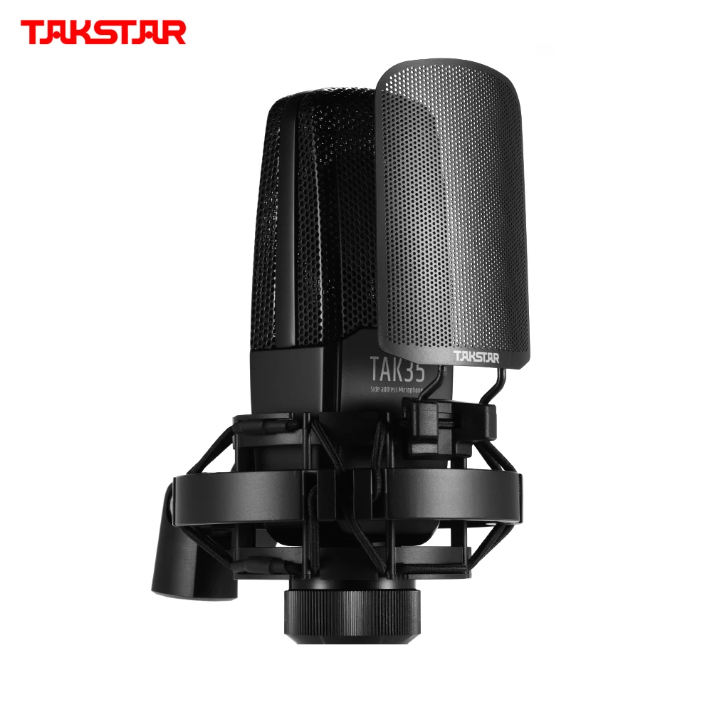 Микрофон TAKSTAR TAK35 для записи конденсаторный кардиоидный микрофон с металлическим