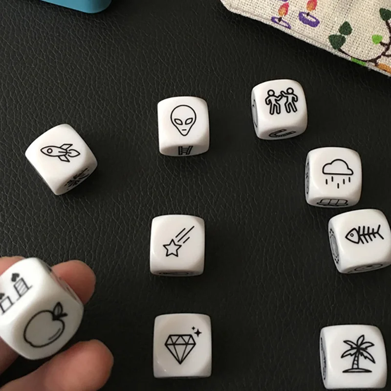 

25 Sets English Instructions Telling Story with Bag Story Dice Game VIP accept Drop Shipping