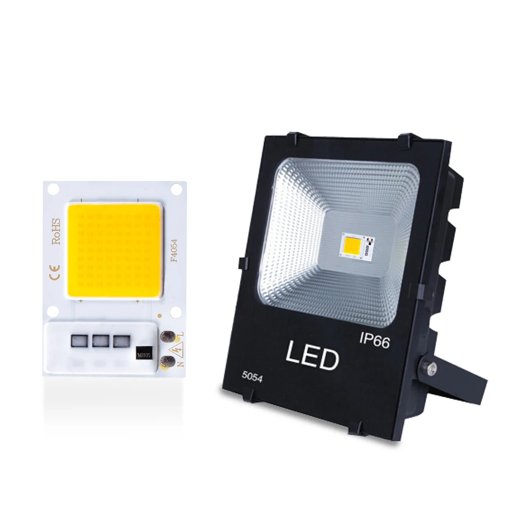 LED COB 칩 10W20W30W 220V COB 스마트 IC 드라이버 없음 LED 광원 칩 고휘도 투광 조명 스포트라이트 Diy 조명