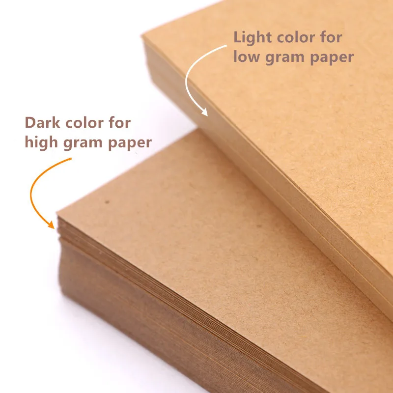 70200gsm 100/50pcs High Quality A4 Brown Kraft Paper Diy Card Making