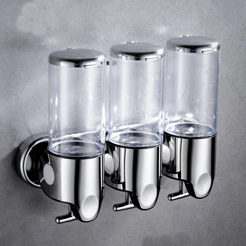 Bathroom Foam Soap Dispenser Gel Dispenser Wall Mount Soap Shampoo Head Shower Liquid For Bathroom Accessories