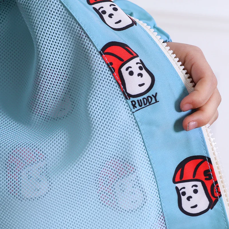 Hot Selling Cute Cartoon Men And Women Kids' Overcoat Trench Coat Double Layer Jacket Raincoat Jacket Spring And Autumn Hoodie