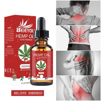 

Hemp Seed Massage Oil 30ml Relieve Pain Soothes Pressure Improve Sleeping Promote Blood Circulation Reduce Anxiety Essential Oil