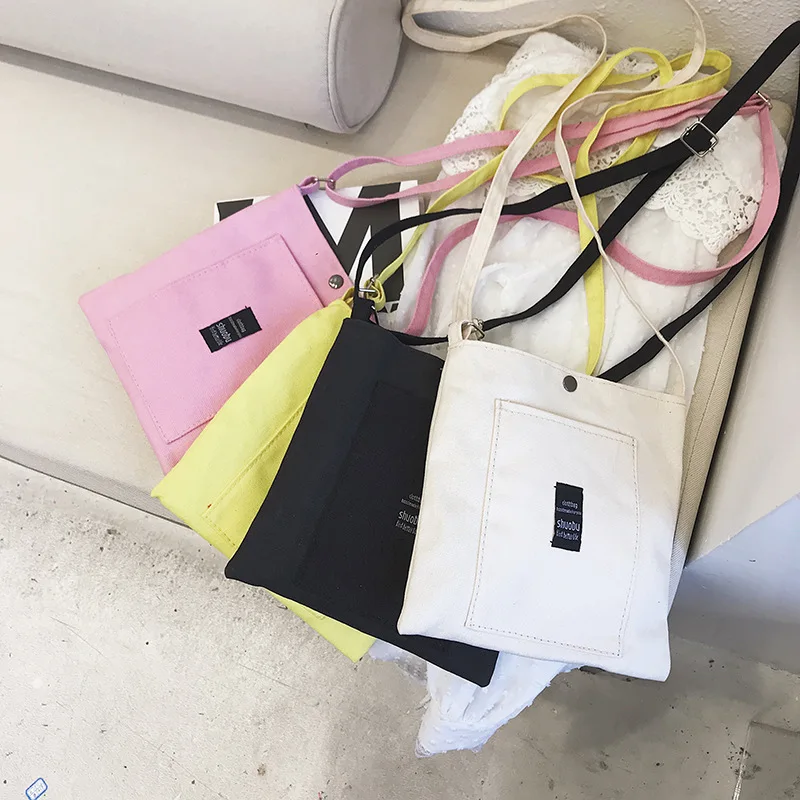 Оригинальная новая продукция Холщовая Сумка Женская сумка тканевая через плечо Южная Корея Холщовая Сумка универсальная сумка на плечо WO