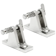 Монтажная палубная шарнирная булавка из нержавеющей стали, комплект из 2 предметов, быстроразъемное крепление для лодки морского класса, Бимини, топы, аксессуары на 90 °