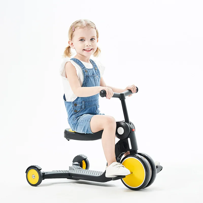 

Creative 5 In 1 Function Kick Board Scooter Baby Tricycle Birthday Gift Adjustable Children's Foot Scooter Balance Bicycle