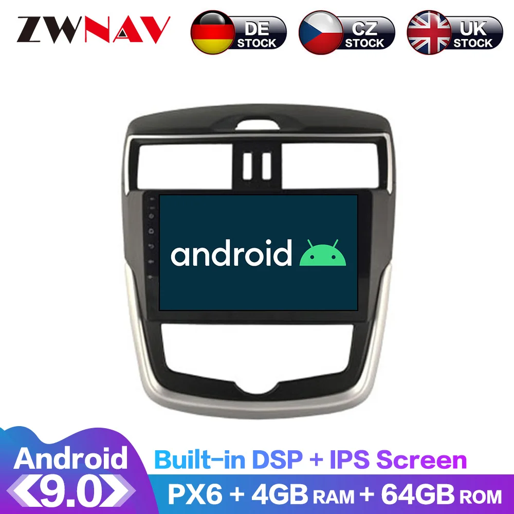 

For Nissan Tiida 2016 2017 2018 Android IPS Screen PX6 DSP Car No DVD GPS Multimedia Player Head Unit Radio Upgrade Navi Audio