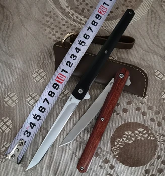 

Magic Pen M390 Blade Folding Knife Iron Wood Handle Outdoor Survival Tactical Pocket Knives Camping Hunting Portable EDC Tools