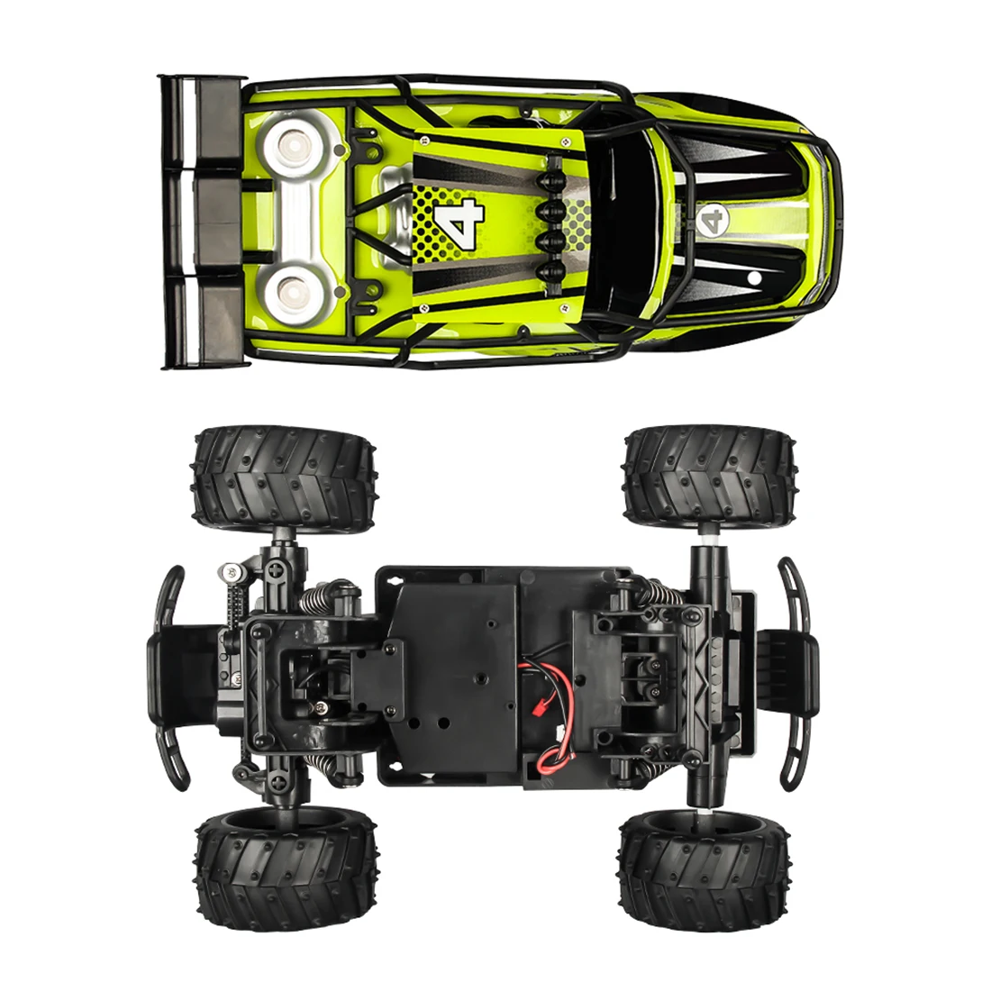 1:16 2,4G RC высокоскоростной внедорожник мощный двигатель анти-столкновения дистанционного управления автомобиля игрушка-зеленый/красный