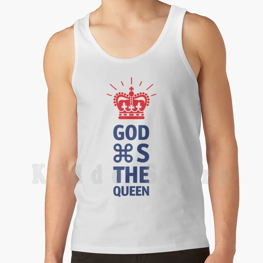 God Saver The Queen Canottiere Canottiera Senza Maniche Geek Queen British Wedding Royal "Salva Il Comando Della Corona Del Regno Unito