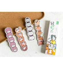 30 шт./компл. милые Мультяшные животные закладки креативные бумажные закладки для чтения Держатель страницы декоративные закладки для студенческого офиса