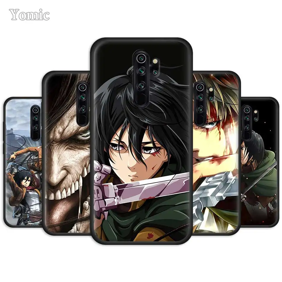 Attack On Titan Soft Case For Xiaomi Redmi Note Note 9s 8 9 8t 7 9c 9a K20 K30 Pro 7a 8a Black Phone Bags Cover Shell Tpu Coque Phone Case Covers Aliexpress