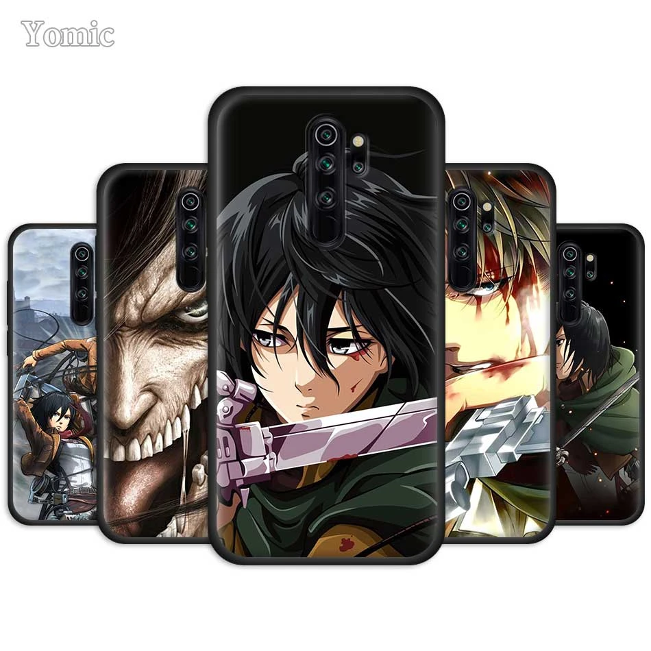 Attack On Titan Soft Case For Xiaomi Redmi Note Note 9s 8 9 8t 7 9c 9a K K30 Pro 7a 8a Black Phone Bags Cover Shell Tpu Coque Phone Case Covers Aliexpress
