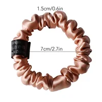 100% Pure Mulberry Silk Scrunchies Hair Ties Rubber Bands for Women Girls Small Elastic Ponytail Holder No Damage 19 Momme 1.5CM - Image 6