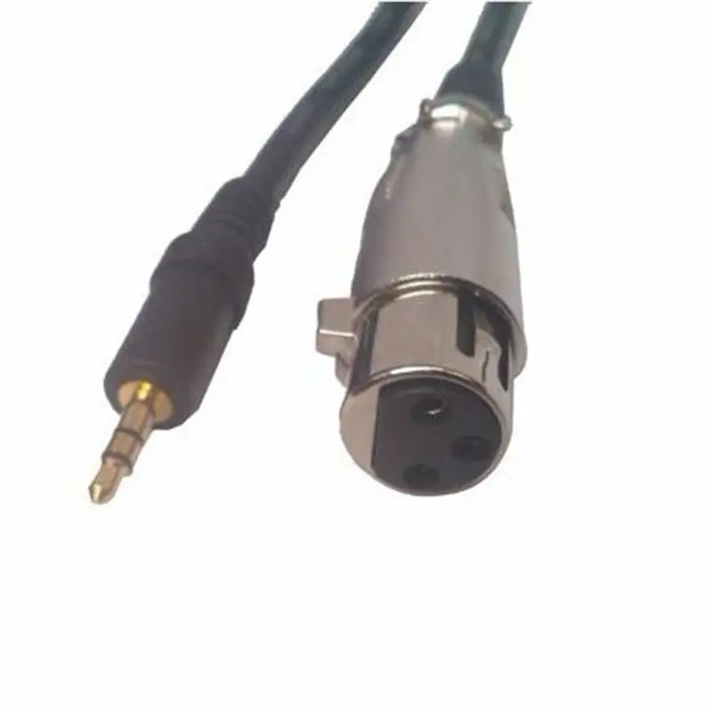 2,5 м XLR мама до 3,5 мм Джек Кабель AUX Соединительный кабель для микрофона Динамик Q39D