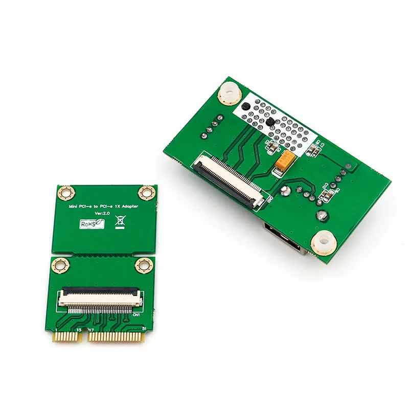 H1111Z добавить на карты Mini PCI-E к PCI Express 1X адаптер Riser удлинитель Mini PCIE к PCIE X1 USB 2,0 карта Riser FFC кабель