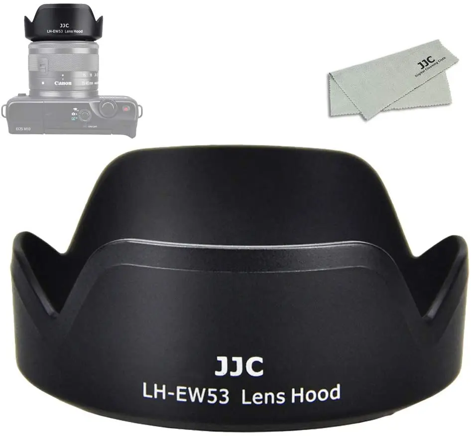 JJC EW 53 светозащитная бленда объектива для Canon EF M 15 45 мм f/3 5 6 3 is STM однообъективной