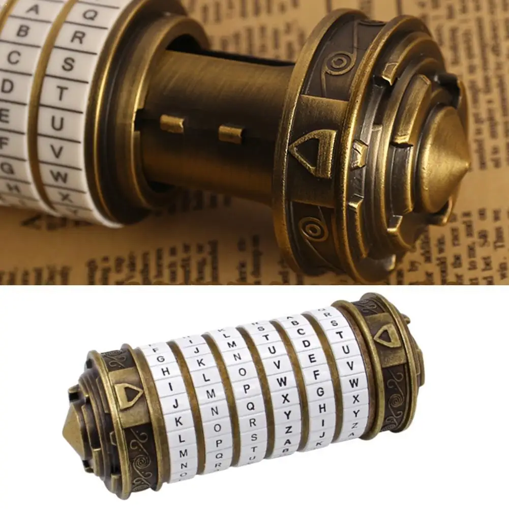 

Creative Retro Valentine Gift Box Cylinder Lock Da Code Alphabet Lock E9I9