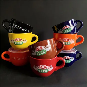 

New Friends TV Show Series Central Perk Ceramic Coffee Tea Cup Friends Central Perk Cappuccino Mug Anniversary Gifts For Friends