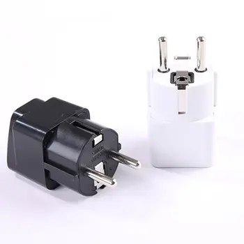 

Universal UK US AU to EU AC Power Socket Plug Travel Charger Adapter Pure Copper Converter European Standard Adapter Plug