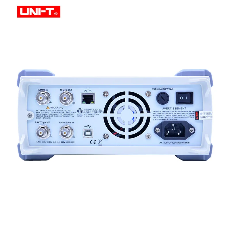 UNI-T UTG2062B функция/генератор сигналов произвольной формы 2 канала 320 мс/с 16 бит вертикальное разрешение полупроводниковый компонент тест