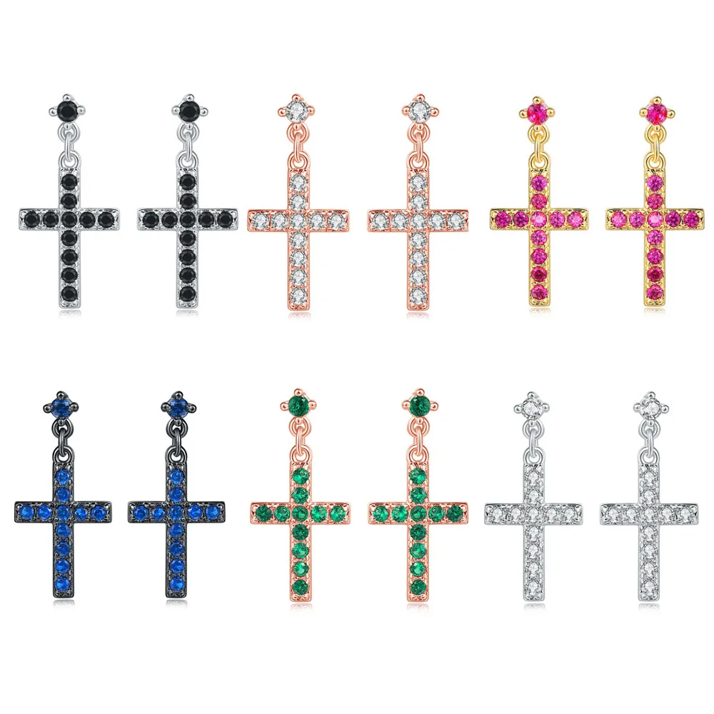 Zirconia Cross Drop/Dangle Earrings Fashion Jewelry For Women Punk Style drop earrings dangle earrings cross earrings
