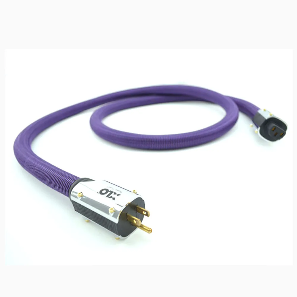 

2M Purple Rush HIFI US AC Power Cord Cable, hifi power cables,Amplifier Suppy Connetor Cord Wire