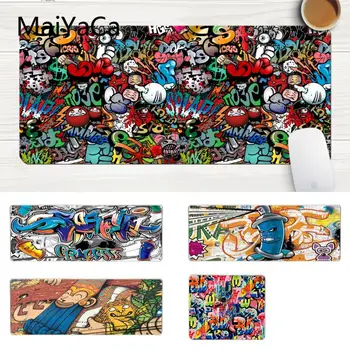 

MaiYaCa Gaming Mouse Pad Non Slip PC Street Art Graffiti Beautiful Anime Mouse Mat Laptop Gaming Lockedge Mice Mousepad
