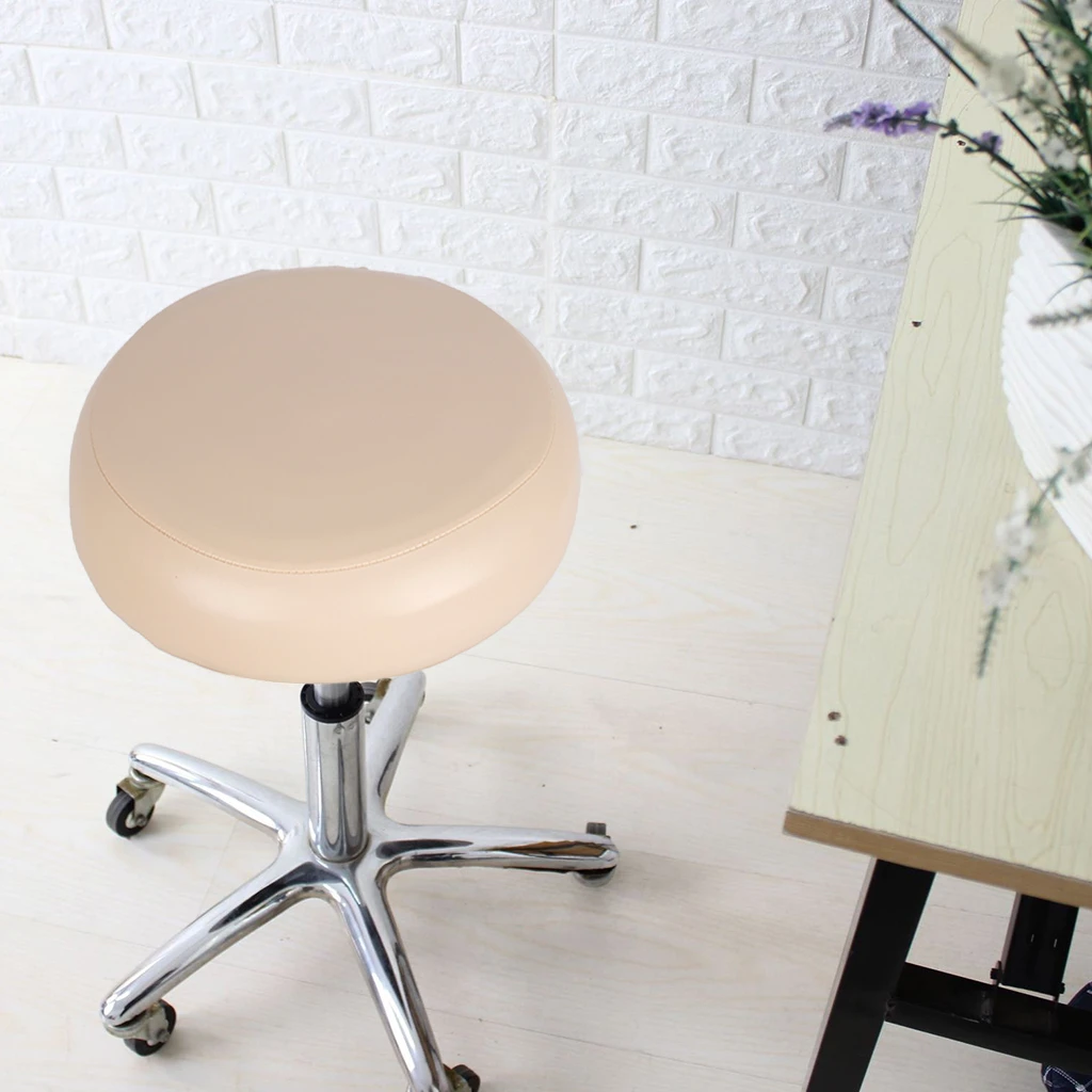 Home Bar Stool Covers Pu Leather Round Chair Seat Cushions Sleeves Round Chair Protector Seat Top Replacement Cover Cushion Cover Aliexpress