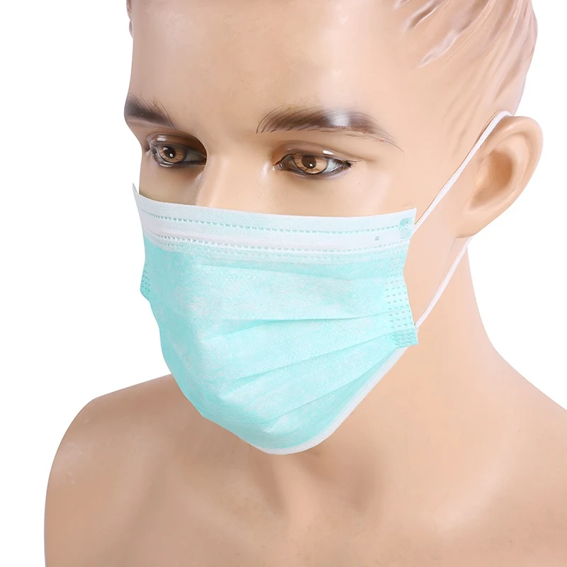 

50pcs/Pack Disposable Epidemic Mask Three Layers Of Non-woven Fabric Dustproof And Breathable Mask Anti Bacterial Mask