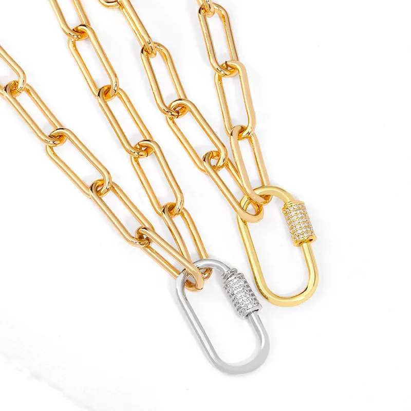 

Funmode Hip Hop Link Chain Necklace Pendant For Women Dress Accessories Women Party Jewelry Wholesale FN109