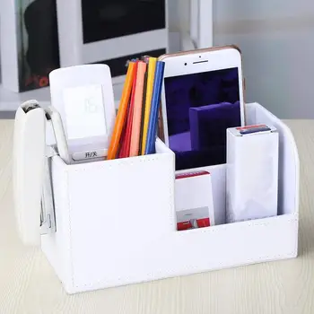 

Pencil Case Leather Multifunctional Stationery School Office Students Boys Girls Classroom Desktop Storage Rack