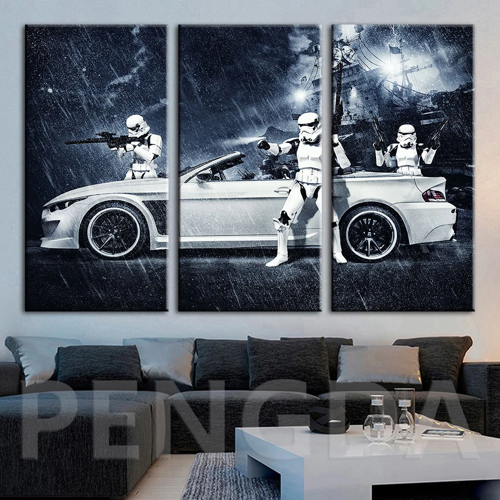 

Home Decoration Canvas Wall Art Modern Print Star Wars Movie Painting Modular Picture Cuadros Posters For Living Room Framework
