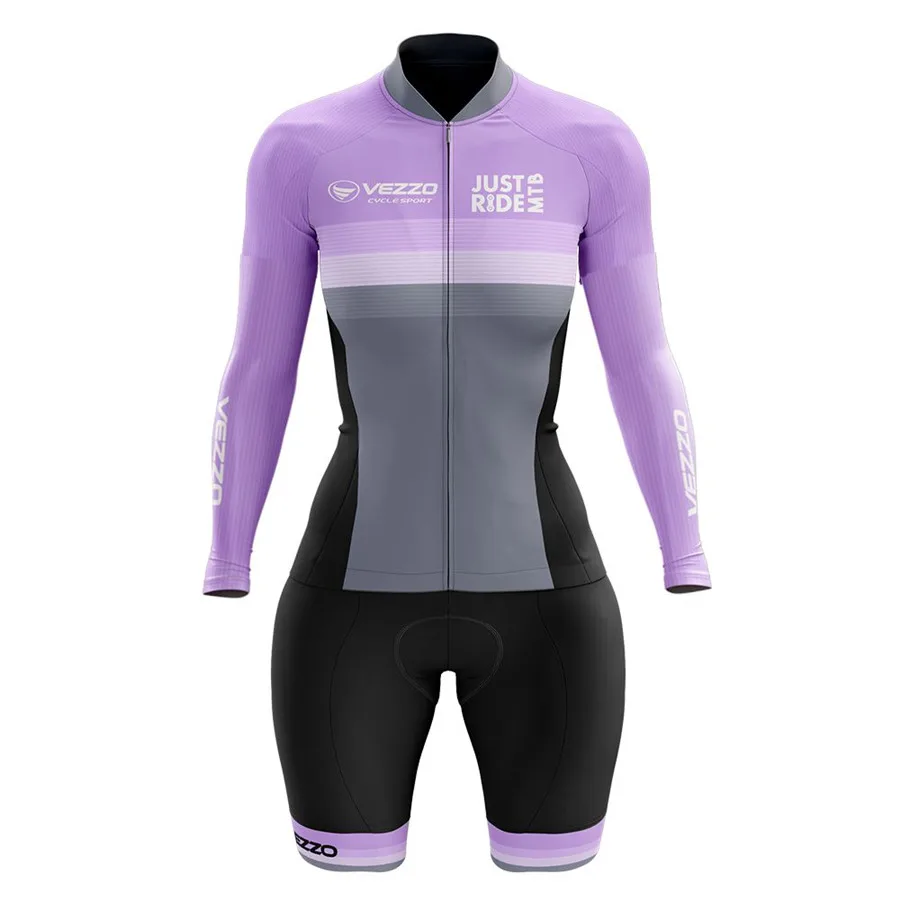 VEZZO Велоспорт Джерси Skinsuit женский Триатлон велосипед дорога Спортивная одежда бег костюм, лыжный костюм, купальник Комбинезоны ciclismo - Цвет: 1