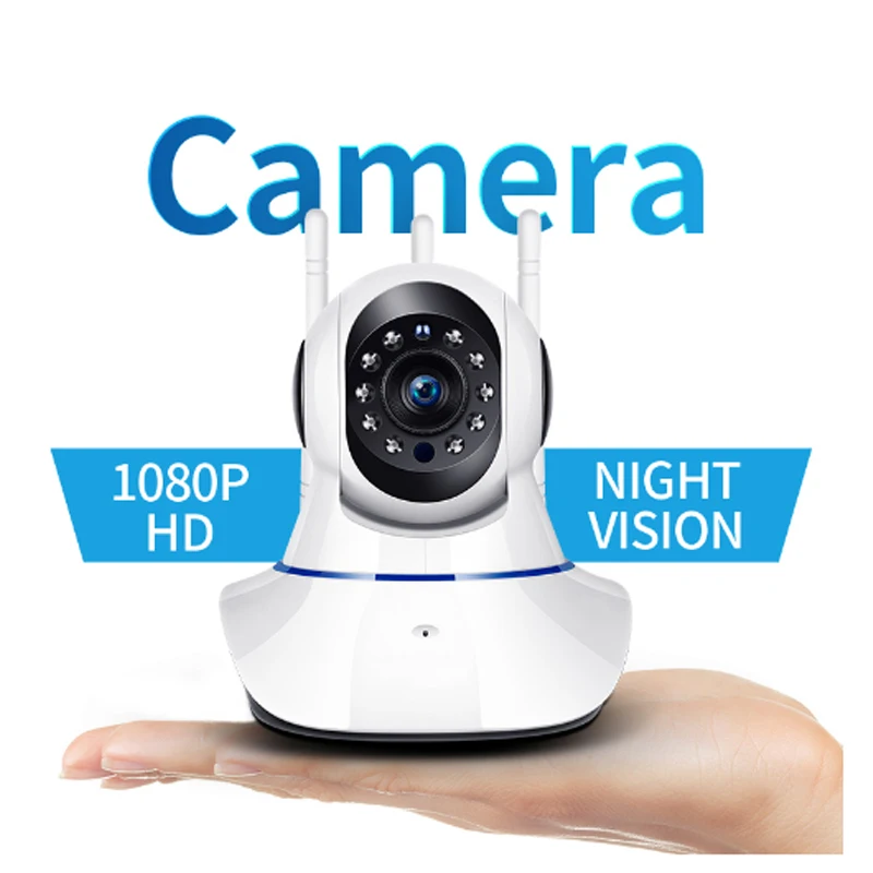 Беспроводная домашняя камера видеонаблюдения 1080P IP Wifi ночное видение радионяня