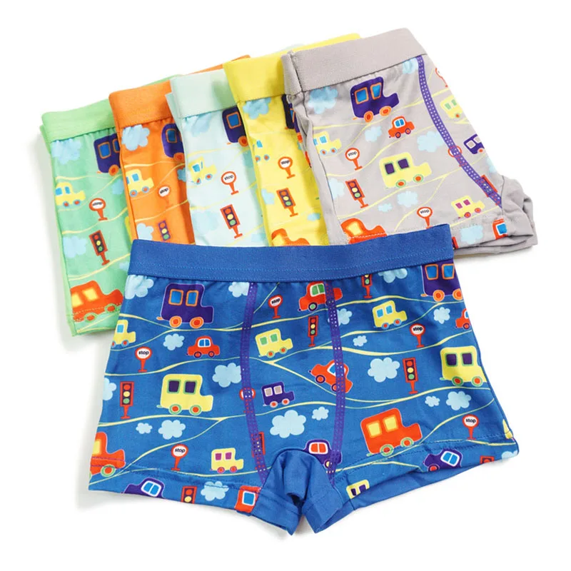 12 pièces/lot bébé garçons sous-vêtements voitures enfants Boxer Shorts sous-vêtements Modal doux enfants garçon culottes slips 2-7 ans