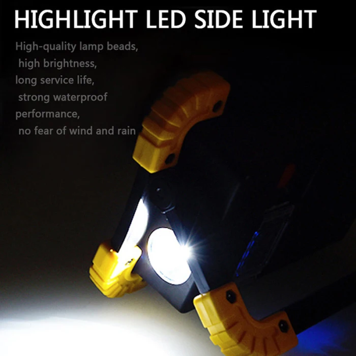 LED Work Light Rechargeable Emergency Flood Lamp for Camping Travel Outdoor LB88