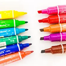 Двойной наконечник Кисти Косметический набор Ёмкость маркер маслянистый Цвет Фломастеры офисные школьные принадлежности, блокноты в профессиональное искусство рисования ручки-щетки