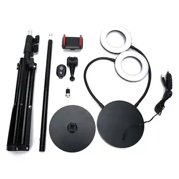 

Fill Light Stepless Dimmer Button Light Durable Selfie for Live Streaming
