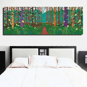 

Famous Artist David Hockney Winter Timber Canvas Painting Posters Prints Quadros Art Picture For Living Room Cuadros